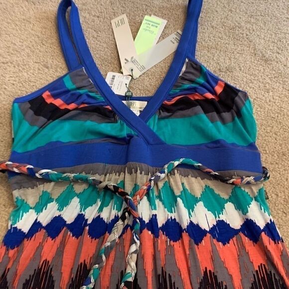 Dept, Dress Sleeveless Eclectic Ikat Print NWT Lrg - Picture 4 of 8